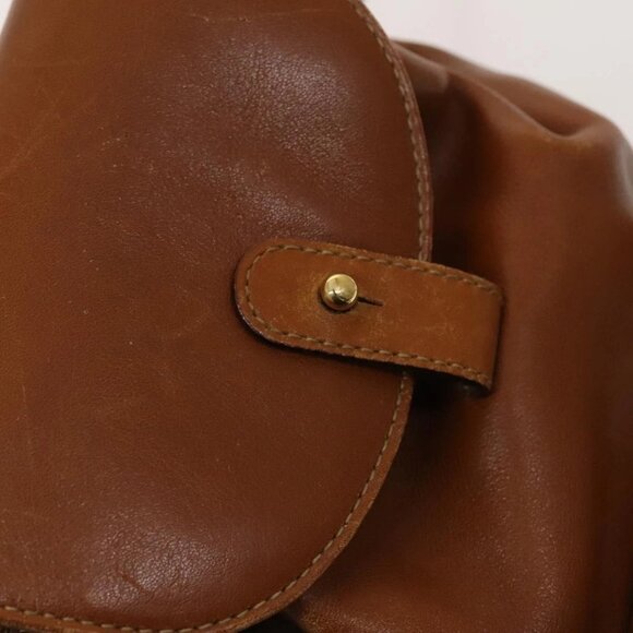 GUCCI Bamboo Backpack Leather Brown Gold - Picture 12 of 16